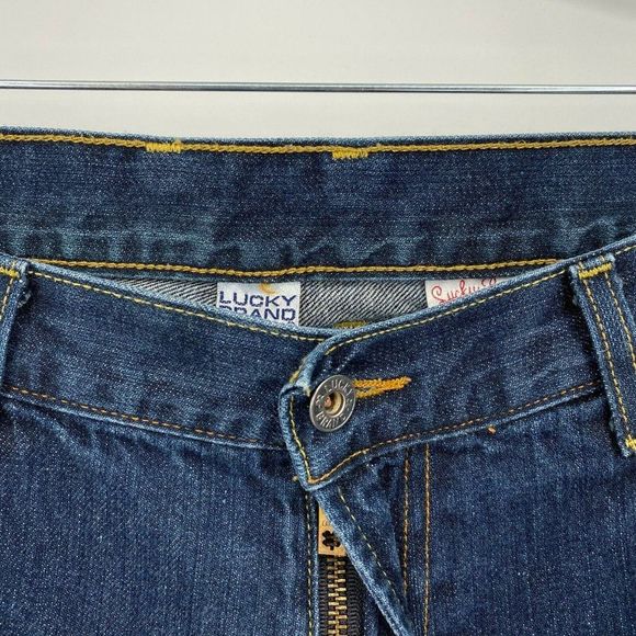 Lucky Brand Bootcut Tripper Jeans Women's Size 38 High Rise Cotton Denim Blue - Picture 4 of 12